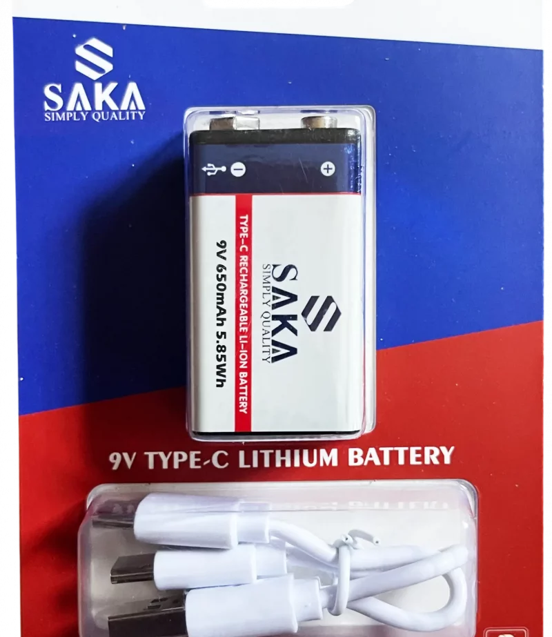 9V TYPE-C LITHIUM BATTERY 1PCS